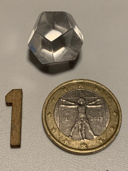 Dodécaèdre en cristal de roche, un des 5 Solides de Platon, taille S à XL. Modéle au choix - Vente à l'unité. Dimensions des pièces : environ 1,5 à 6 cm. Qualité A à AAA !