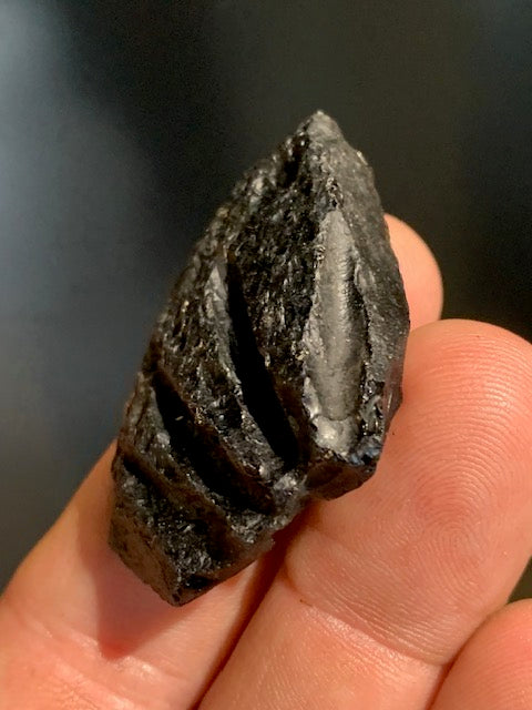 Tectite du Vietnam - 45 x 33 x 11 mm - 15,5 gr. - Famille des météorites