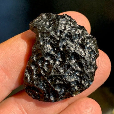 Tectite du Vietnam - 38 x 30 x 13 mm - 18,6 gr. - Famille des météorites