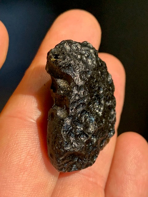 Tectite du Vietnam - 38 x 30 x 13 mm - 18,6 gr. - Famille des météorites