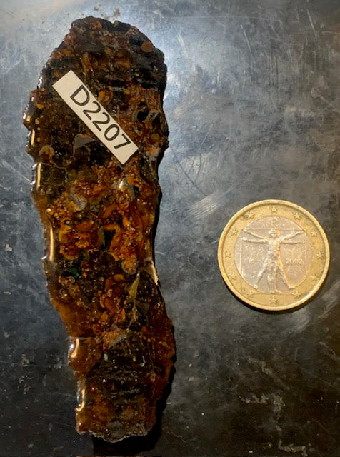 Selection of 'Pallasite Sericho' meteorites – from 6 to 40 g – magnificent inclusions of large olivine crystals