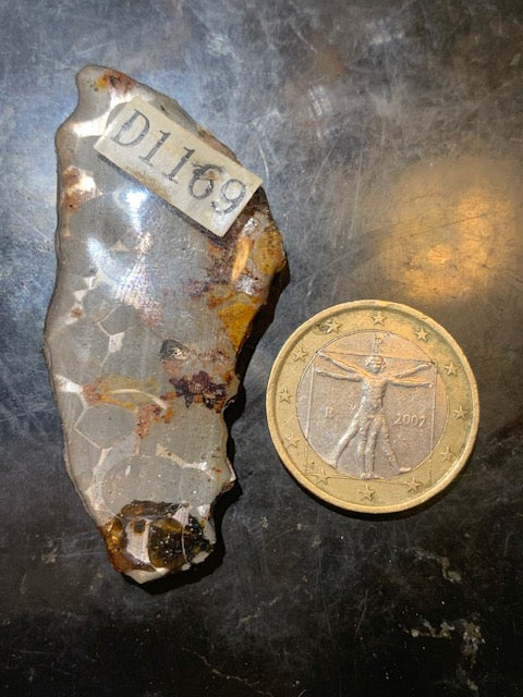 Selection of 'Pallasite Sericho' meteorites – from 6 to 40 g – magnificent inclusions of large olivine crystals