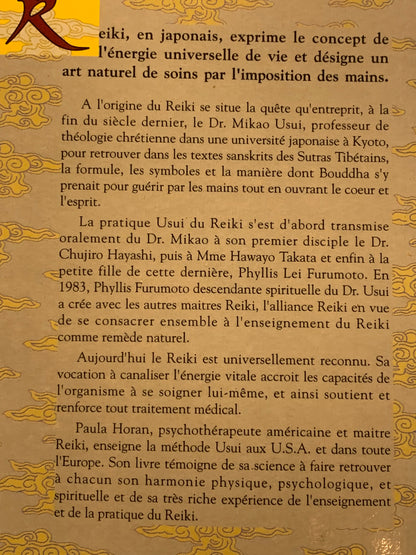French book: REIKI: Healing, Self-Healing by Paula Horan, published by Entrelacs Éditions – A superb book on forgotten knowledge!
