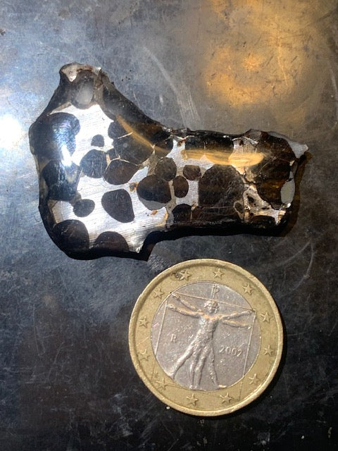 Selection of 'Pallasite Sericho' meteorites – from 6 to 40 g – magnificent inclusions of large olivine crystals