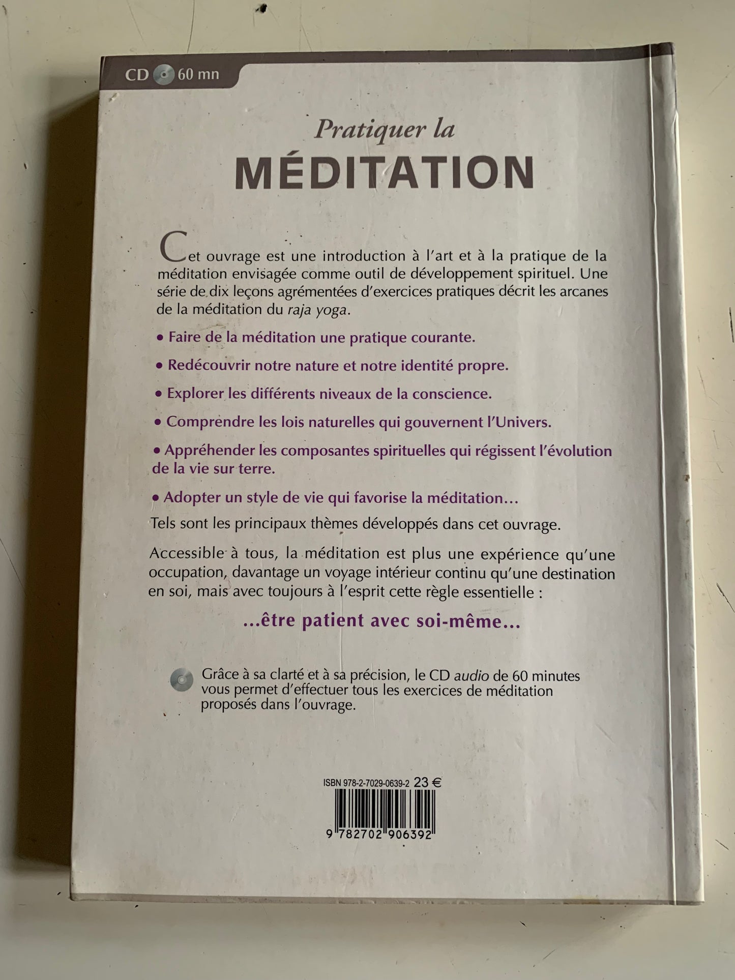 Livre + Compact Disque : Pratiquer la Méditation par Mike George | Editions Le Courrier Du Livre