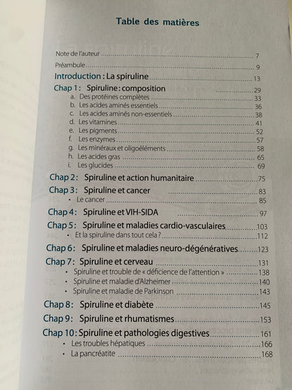 Livre : Spiruline. L'algue bleue de santé et de prévention | Editions DAUPHIN