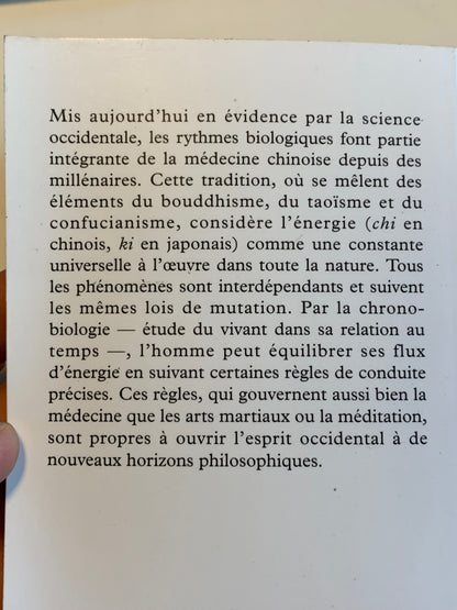 Livre : La Chronobiologie Chinoise par Gabriel Faubert et Pierre Crépon | Editions ALBIN MICHEL