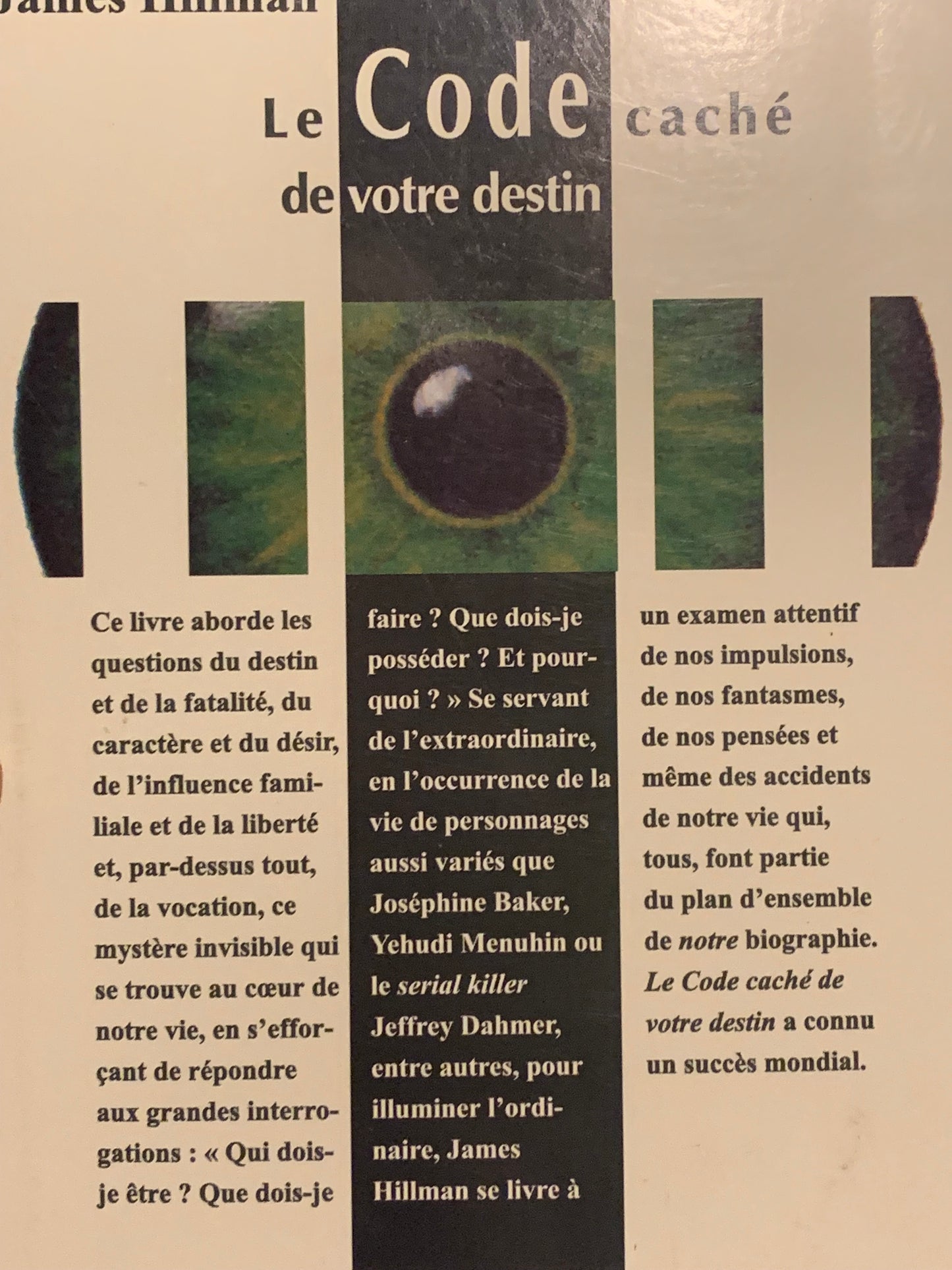 Livre : Le code caché de votre destin par James Hillman | Format Broché | Editions Robert Laffont