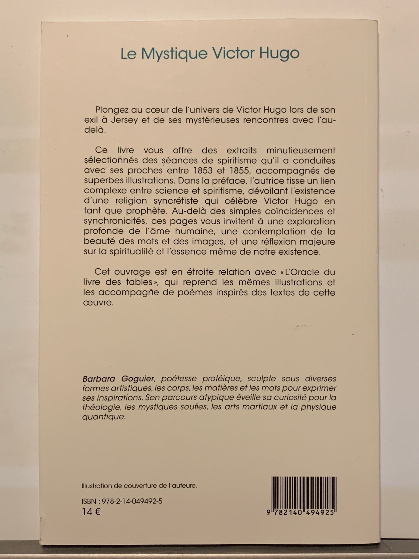 Livre : Le mystique Victor Hugo par Barbara Goguier | Editions L'Harmattan