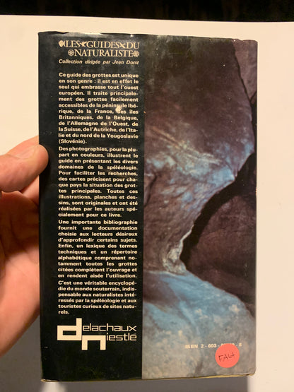 Livre : Guide des Grottes d'Europe occidentale par Aellen Villy et Strinati Pierre | Éditions Delachaux Et Niestlé