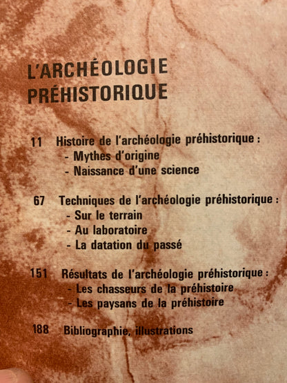 Livre : De 1963 | L'archéologie préhistorique | Annette Laming-Emperaire | Éditions Les Rayons De La Science
