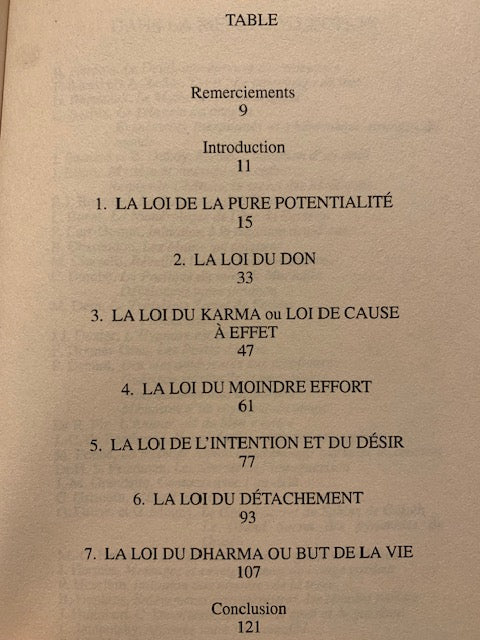 Livre : Les Sept Lois Spirituelles Du Succès par Deepak Chopra | Format Poche | Editions DU ROCHER