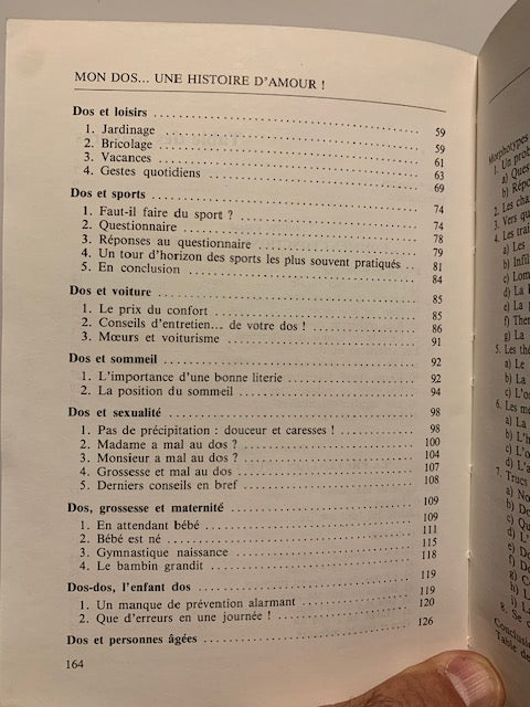 Livre : Mon dos, une histoire d'amour par Gilles Orgeret | Format Broché | Editions DANGLES