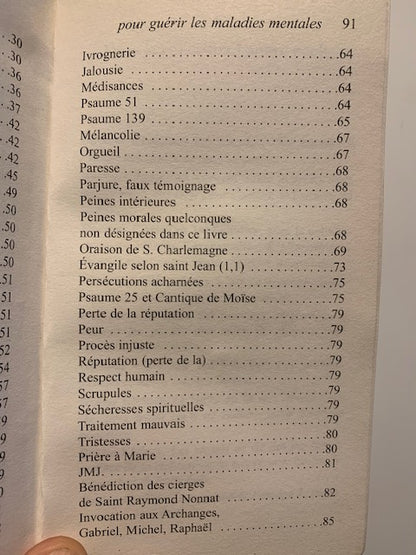 Livre : Prières merveilleuses pour guérir les maladies mentales et l'invocation aux Archanges par L'Abbé Julio| Format Poche| Editions LANORE