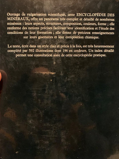 Livre : Encyclopédie des Minéraux par Jiri Kourimsky | Editions GRUND
