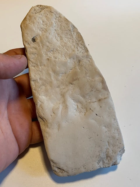 Craie naturelle/ Calcaire crayeux – Bloc brut naturel - 18 x 7 x 2 cm - 123,3 gr. !