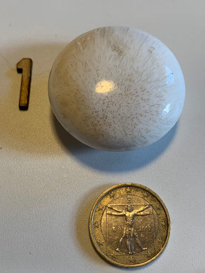 Scolécite (famille des zéolites) – 3 galets polis au choix ! Qualité AA à AAA