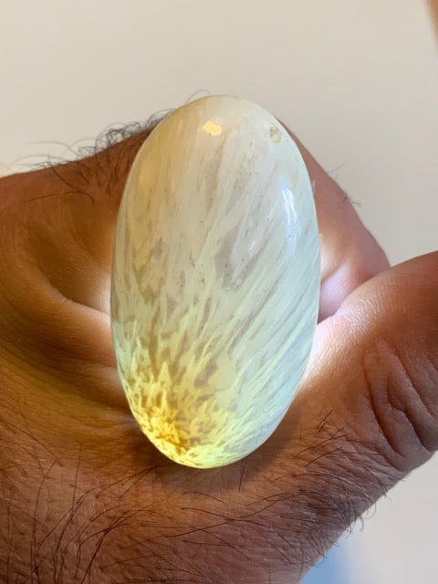 Scolécite (famille des zéolites) – 3 galets polis au choix ! Qualité AA à AAA