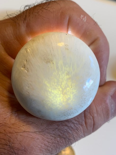 Scolécite (famille des zéolites) – 3 galets polis au choix ! Qualité AA à AAA