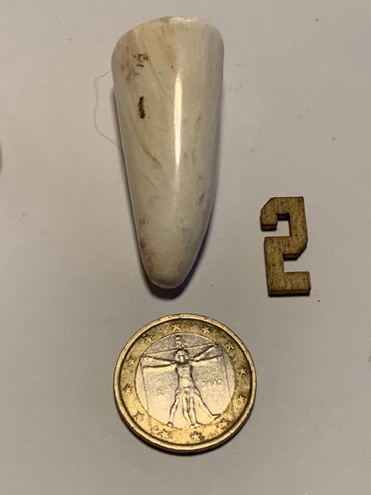 Scolécite (famille des zéolites) – 2 cœurs de druses polis au choix ! Qualité AA à AAA