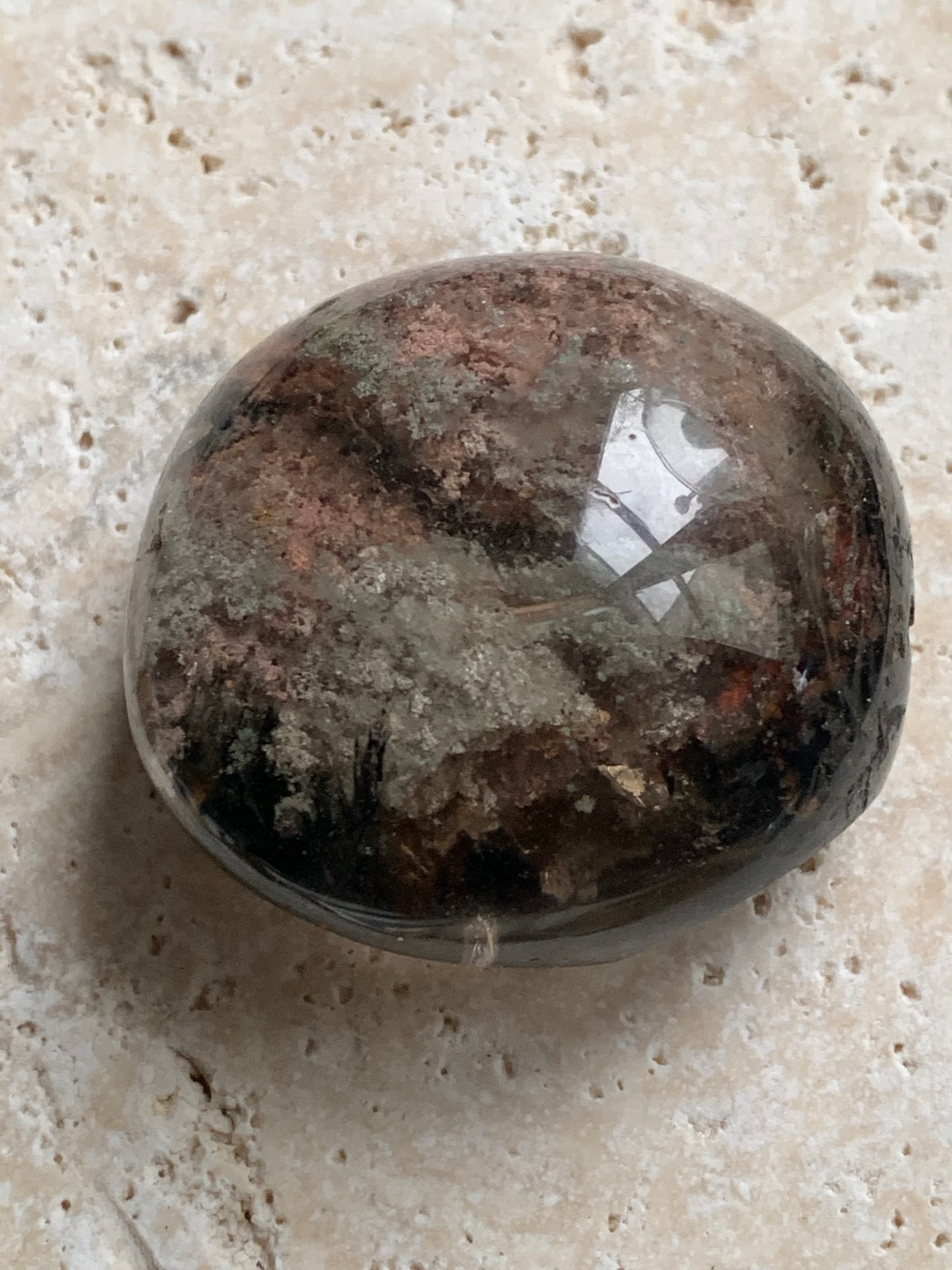 Cristal de Roche/ Quartz Lodolite ou Quartz Chaman – Spécimen naturel - ± 45 mm × 39 × 30 - 69,3 gr. !