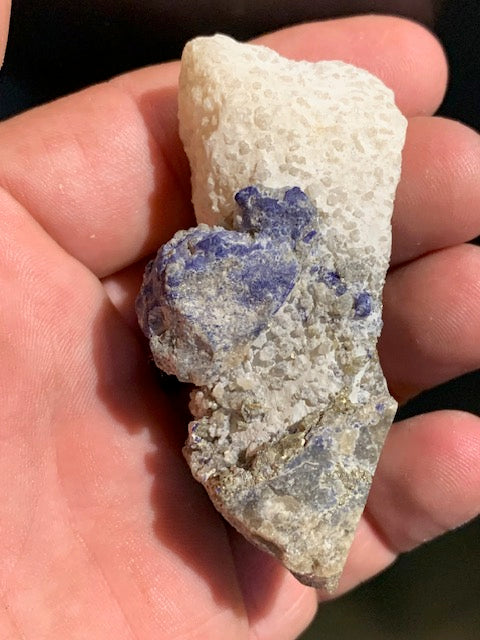 K2 Jasper - Raw specimens from 24 to 40 grams! Stunning Azurite crystals in granite!