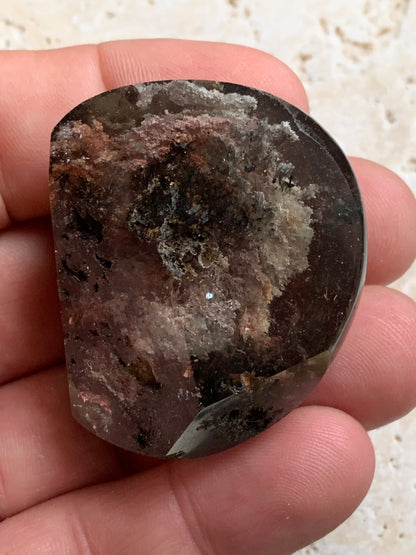 Cristal de Roche/ Quartz Lodolite ou Quartz Chaman – Spécimen naturel - ± 45 mm × 39 × 30 - 69,3 gr. !