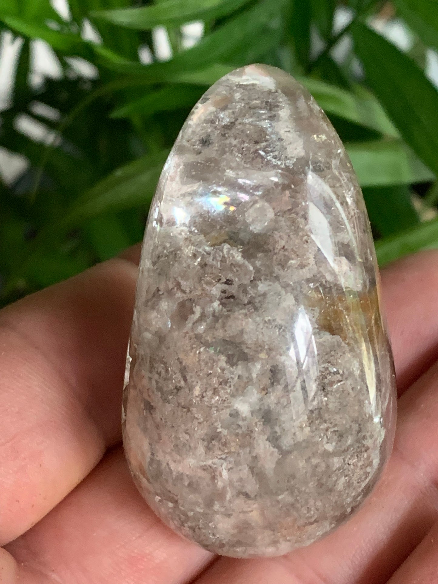 Cristal de Roche/ Quartz Lodolite ou Quartz Chaman – Spécimen naturel - ± 56 mm × 35 × 33 - 81,2 gr. !