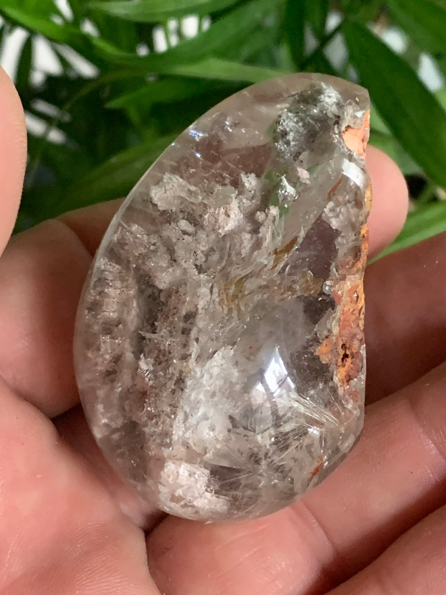 Cristal de Roche/ Quartz Lodolite ou Quartz Chaman – Spécimen naturel - ± 56 mm × 35 × 33 - 81,2 gr. !