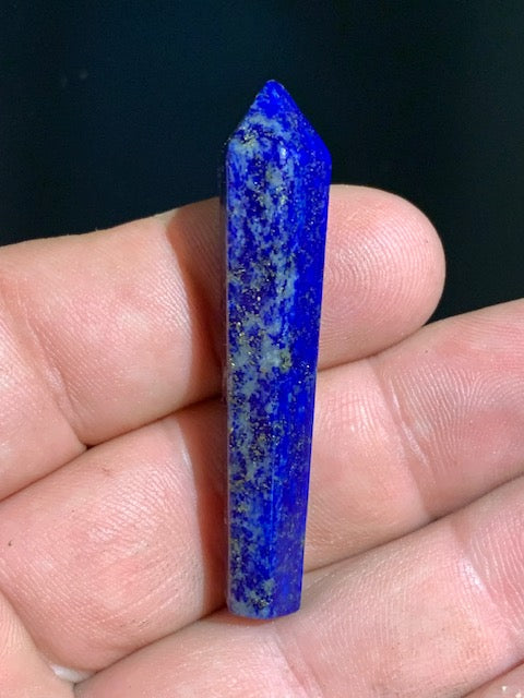 Lapis lazuli - Laser (Pointe/ Obélisque) - 50 mm x 10 de diamètre - 9 grammes