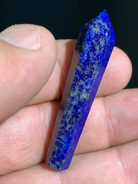 Lapis lazuli - Laser (Pointe/ Obélisque) - 50 mm x 10 de diamètre - 9 grammes