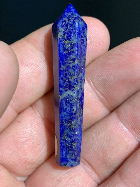 Lapis lazuli - Laser (Pointe/ Obélisque) - 50 mm x 10 de diamètre - 9 grammes