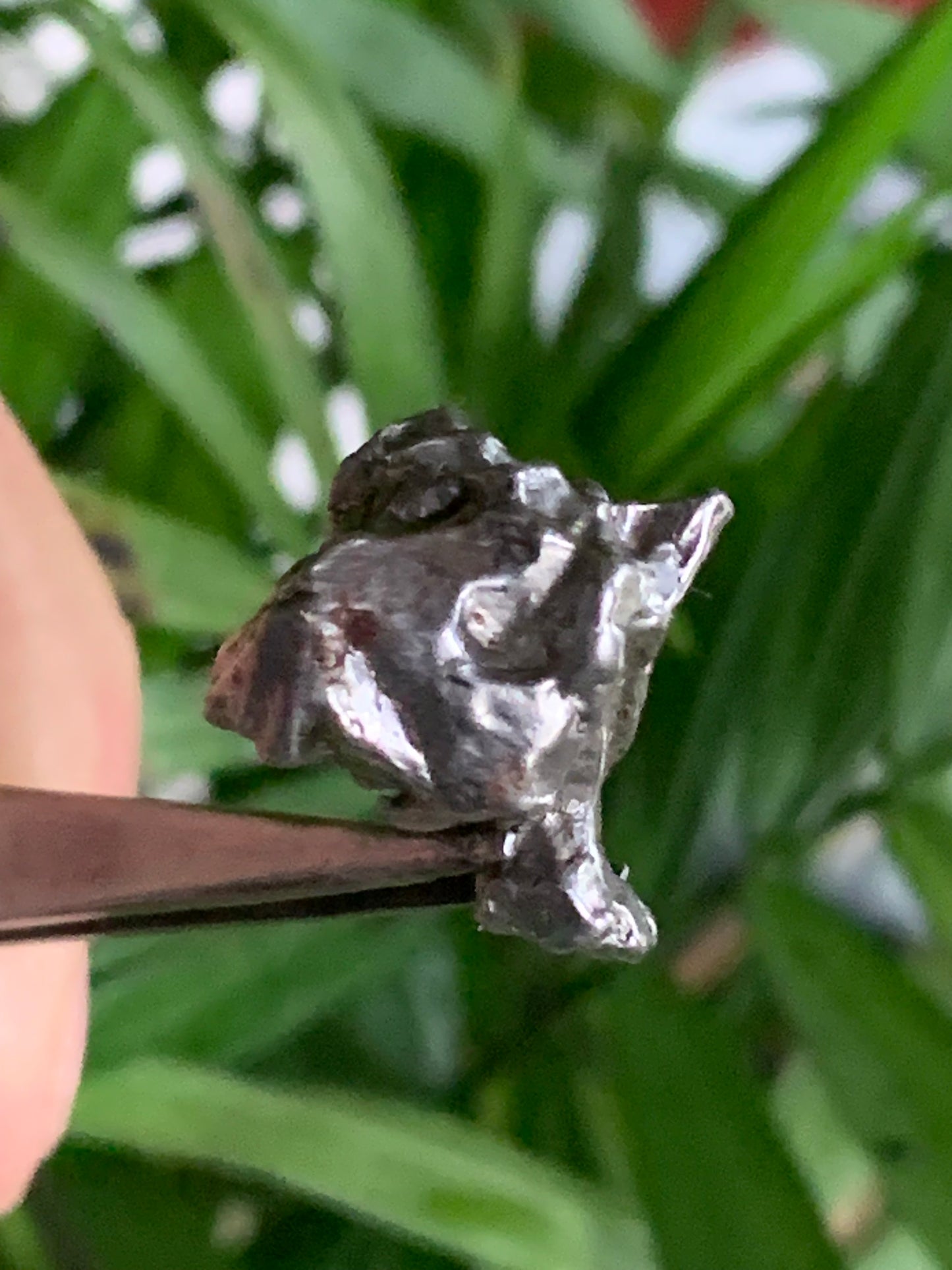 Météorite Campo Del Cielo d'Argentine de 19x19x14 mm - 9,1 gr. Très belle qualité, morceau entier et compact !