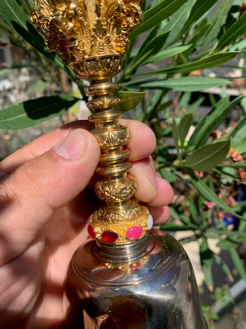 Cloche de prêtre Balinais – Son pur et clair comme un bol chantant, fabriquée par des maîtres artisans, une oeuvre d'Art !