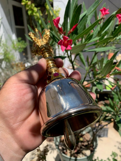 Cloche de prêtre Balinais – Son pur et clair comme un bol chantant, fabriquée par des maîtres artisans, une oeuvre d'Art !