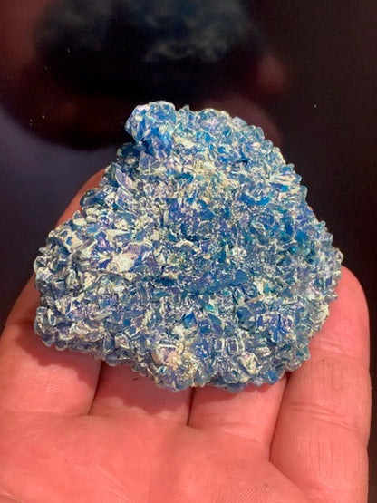Chalcanthite (Sulfate de cuivre) - spécimen brut et naturel de 67 mm x 62 x 35 - 150 grammes