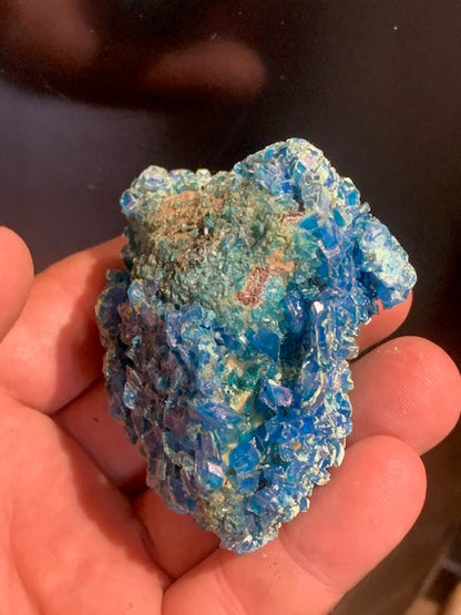 Chalcanthite (Sulfate de cuivre) - spécimen brut et naturel de 67 mm x 62 x 35 - 150 grammes