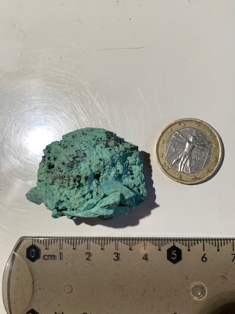 Chalcanthite (Sulfate de cuivre) - spécimen brut et naturel de 41 mm x 35 x 24 - 21,8 grammes