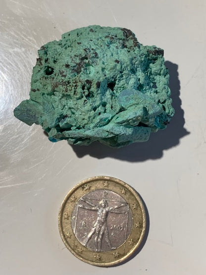 Chalcanthite (Sulfate de cuivre) - spécimen brut et naturel de 41 mm x 35 x 24 - 21,8 grammes
