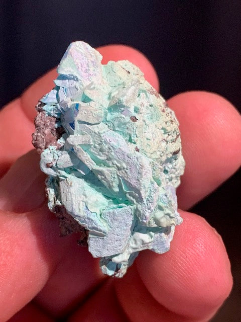 Chalcanthite (Sulfate de cuivre) - spécimen brut et naturel de 41 mm x 35 x 24 - 21,8 grammes