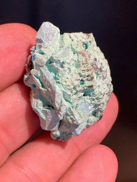 Chalcanthite (Sulfate de cuivre) - spécimen brut et naturel de 41 mm x 35 x 24 - 21,8 grammes