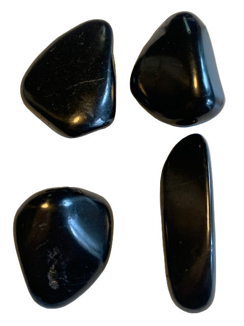 Shungite Argentée – Pierres roulées de 30x20x20 mm - 10 à 20 gr. – Parfait pour porter tous les jours !