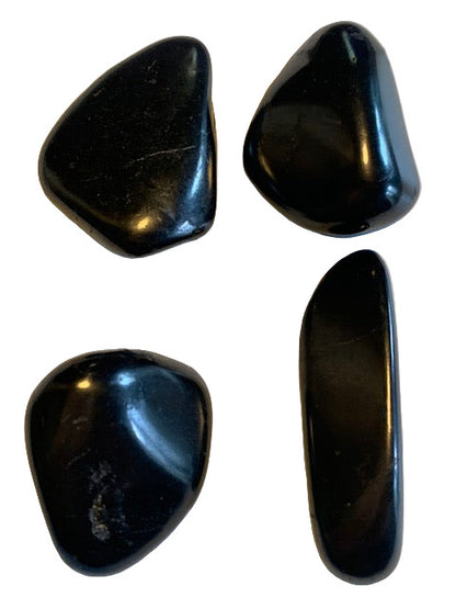 Shungite Argentée – Pierres roulées de 30x20x20 mm - 10 à 20 gr. – Parfait pour porter tous les jours !
