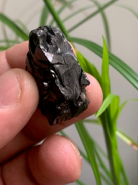 Shungite Élite/ Noble  – Pierre brute naturelle 35x20x16 mm, 9,4 g – Pièce rare et authentique !