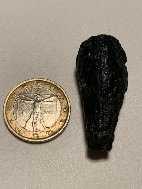 Tectite du Viet-Nam - 40 mm x 16 x 8 - 11,5 grammes - Fascinant, envoutant, hypnotisant !