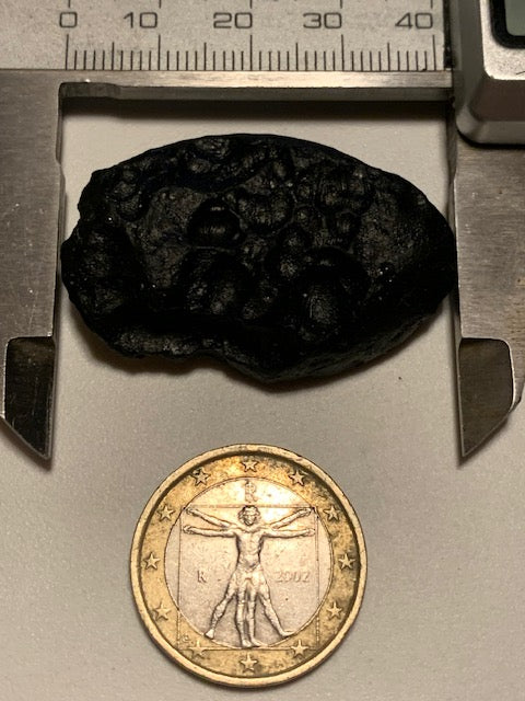 Tectite du Viet-Nam - 41 mm x 27 x 11 - 14,9 grammes - Fascinant, envoutant, hypnotisant !