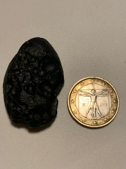 Tectite du Viet-Nam - 41 mm x 27 x 11 - 14,9 grammes - Fascinant, envoutant, hypnotisant !