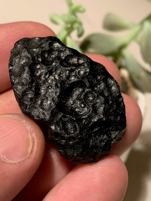 Tectite du Viet-Nam - 41 mm x 27 x 11 - 14,9 grammes - Fascinant, envoutant, hypnotisant !