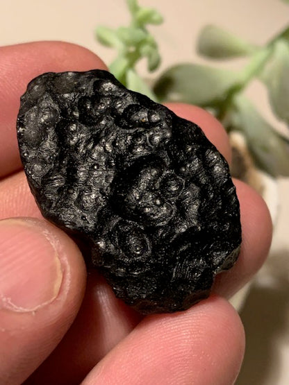 Tectite du Viet-Nam - 41 mm x 27 x 11 - 14,9 grammes - Fascinant, envoutant, hypnotisant !