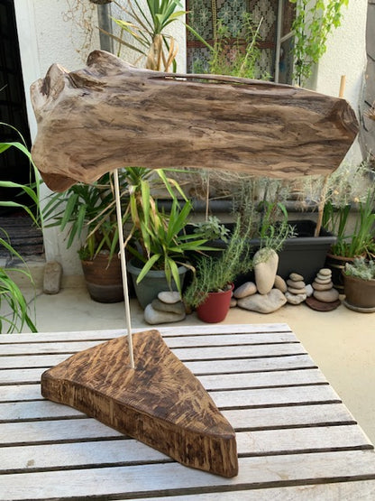 Sculpture en bois flotté de Loire : 'Tête De Cheval' - 40 cm de hauteur × 34 × 18 - Création Zen Curiosity